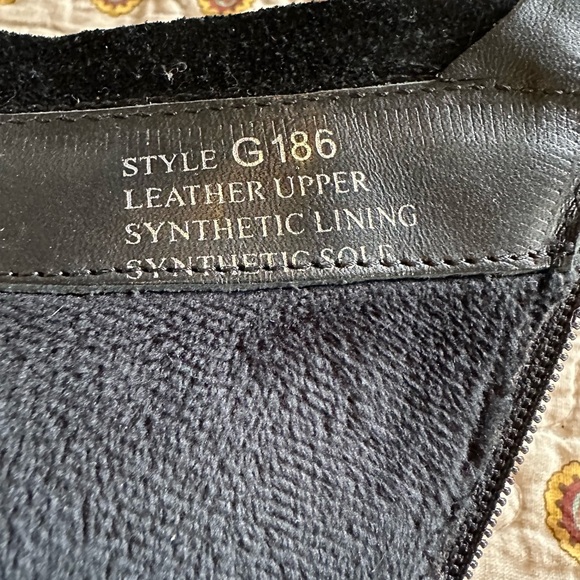 Fabianelli Black Leather & Suede Tall Boots Size 7 Handcrafted in Italy - Picture 8 of 8